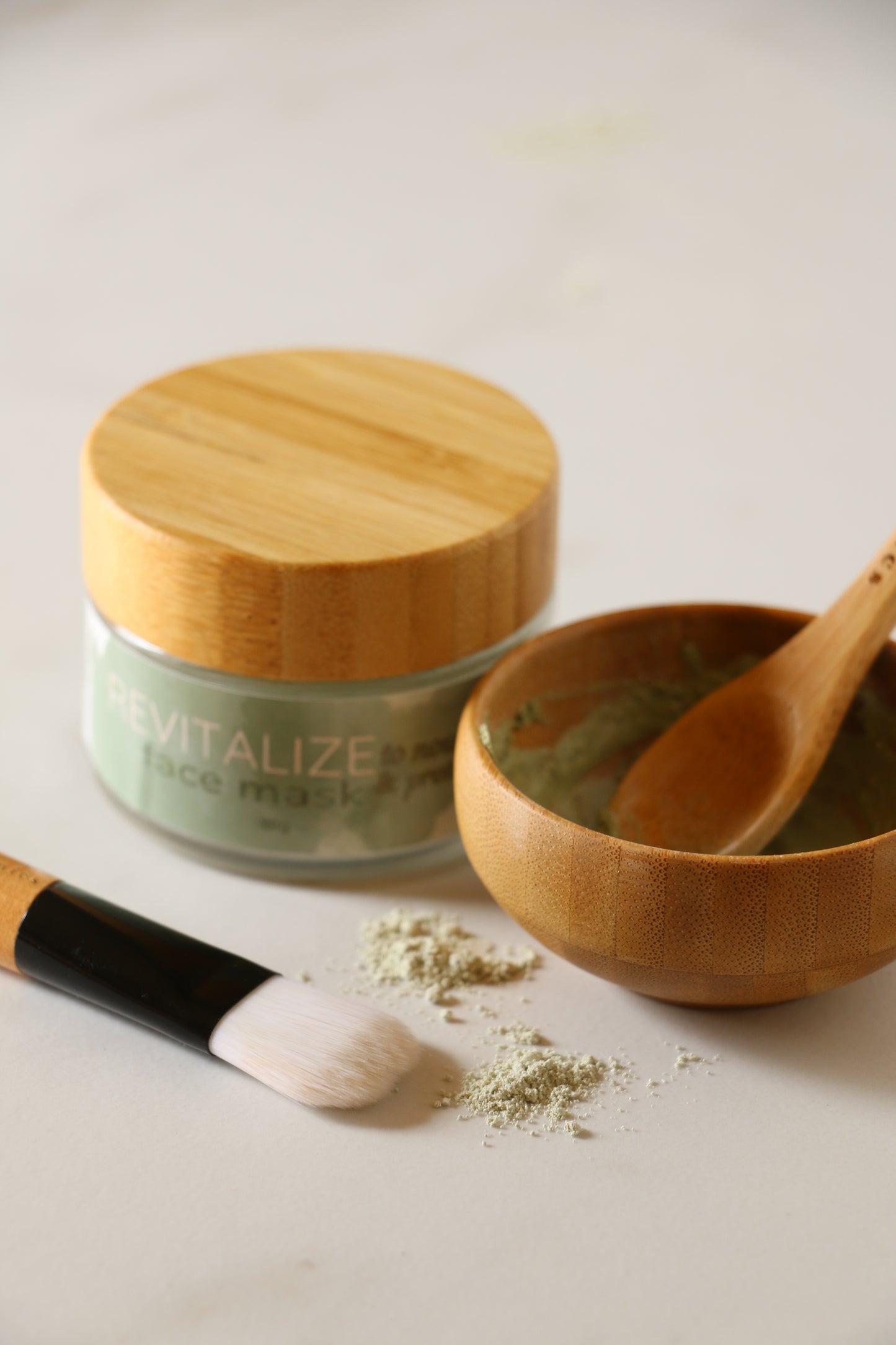 Bowl + Brush Set for Face Masks | Natural Bamboo